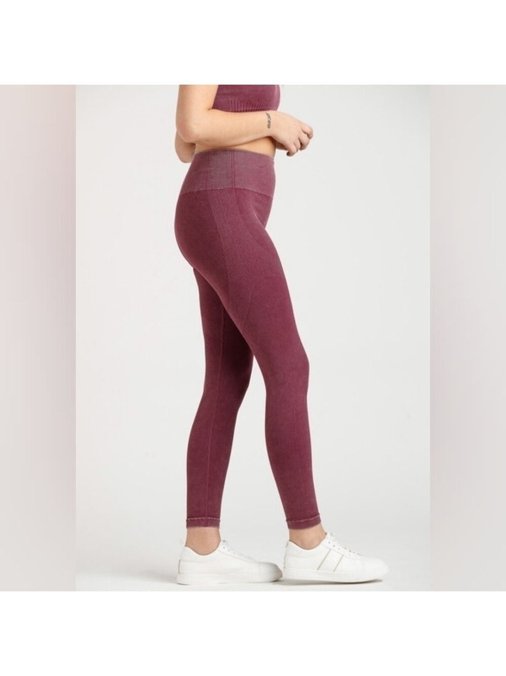 XL • GRAND BEACH CLUB• Washed Rib Seamless Leggings